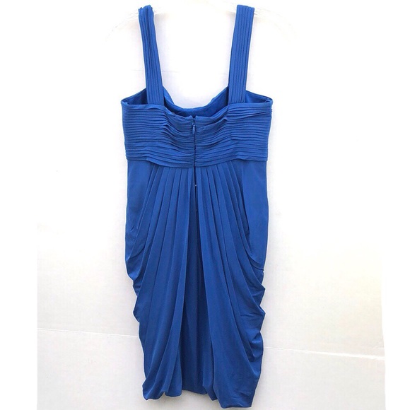 NWT BCBGmaxazaria Womens size XS larkspur Blue bubble hem sleeveless dress - Picture 2 of 8